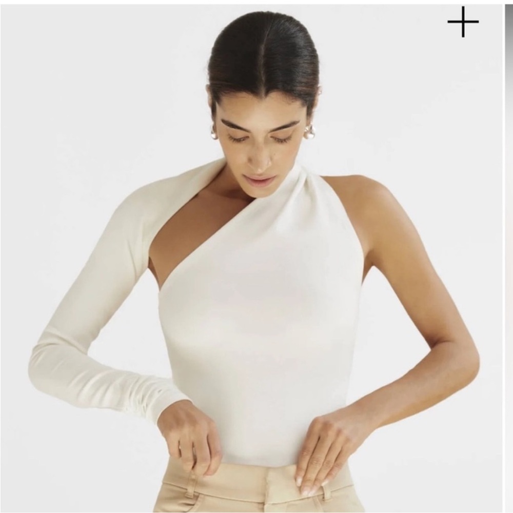Marcella Manhattan One Shoulder Top Medium NWT - Picture 2 of 9